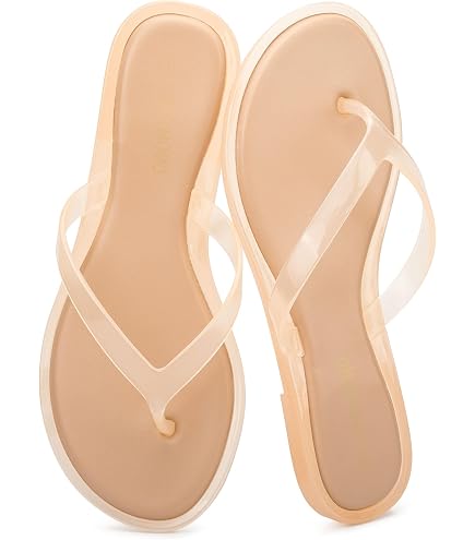 Amazon.com | Ancient Greek Sandals Women's Jelly Flip Flops, Clear